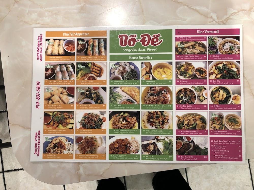 Bồ Đề Vegetarian Food Menu image 3